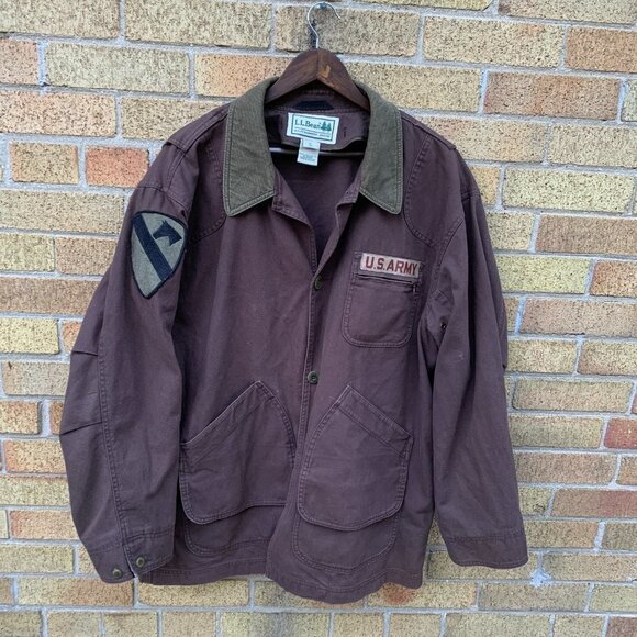 Vintage 1994 L.L. Bean Embroidered U.S Army Jacket XXL - Picture 2 of 9